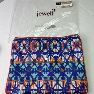 Thirty One Jewell Rubie Summer Fling Zipper Pouch New In‎ Bag